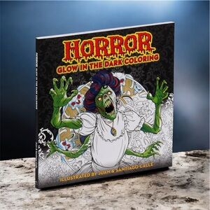 New Glow in the dark Horror Coloring Book